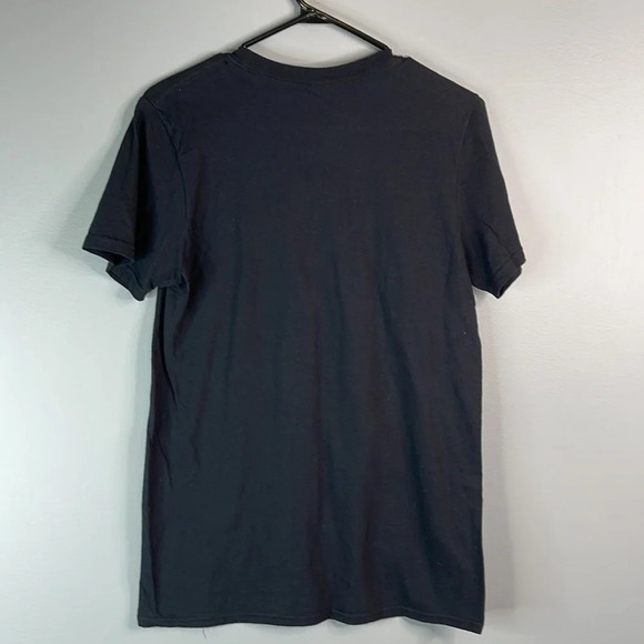 AC/DC Mens Black Back In Black Graphic Band Crewneck T-Shirt Short Sl Baddie S - Picture 7 of 10